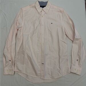 Tommy Hilfiger Pink and White Stripe Button Down